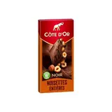 Côte d'Or Chocolat noir noisettes entières, 180g