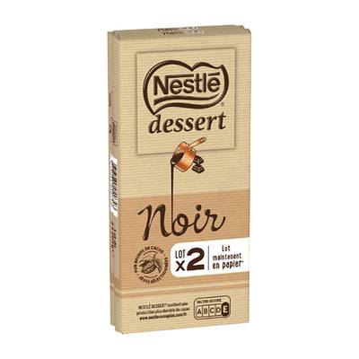 Nestlé Dessert Chocolat pâtissier noir, 2x205g