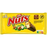 Nuts Barres de Chocolat et Noisettes, 6x42g