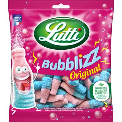 Lutti Bonbons gélifiés Bubblizz goût cola, 300g