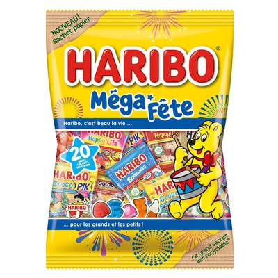 Haribo Sachets Méga Fête, 800g