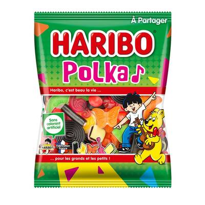 Haribo Polka assortiment de bonbon, 300g
