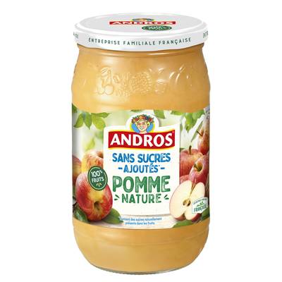 Andros Purée de pomme sans sucres ajoutés, 730g