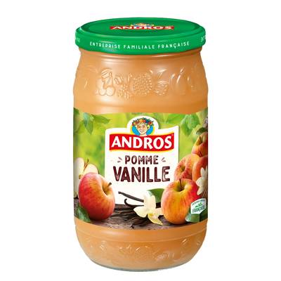 Andros Purée de pomme vanille, 750g