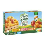 Pom Potes Gourdes purée de fruits de nos régions sans sucres ajoutés, 12 gourdes de 90g