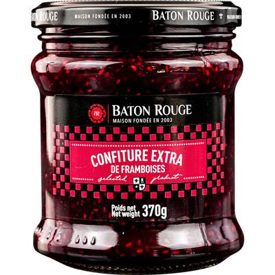 Baton rouge Confiture extra de framboise, 370g