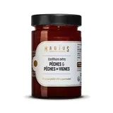 Marius, L'Épicerie Inspirée Confiture Extra Pêches et Pêches de Vigne, 375g
