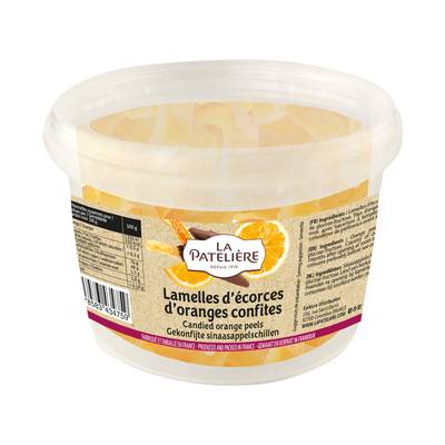 La Patelière Lamelles d'écorces d'Oranges confites, 100g