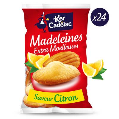 Ker Cadélac Madeleines Citron Extra Moelleuses, 600g