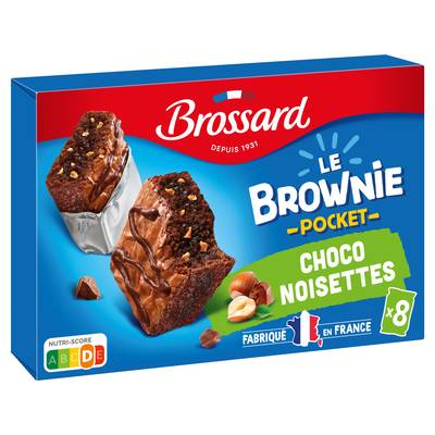 Brossard Mini Brownies au Chocolat Noisettes, 240g