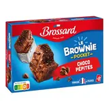 Brossard Mini-brownies pépites de chocolat x8, 240g