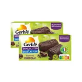 Gerblé Sans Gluten Sans Lactose 4 Brownies chocolat noisette sans gluten et sans lactose, Lot de 2x150g