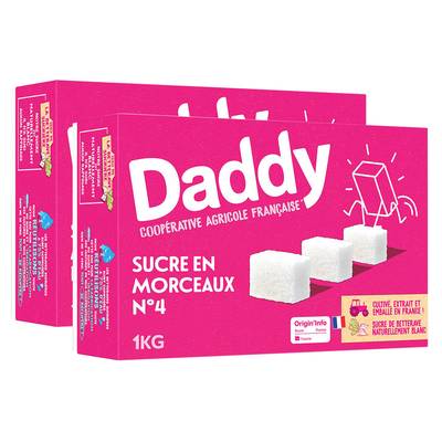 Daddy Sucre en morceaux n°4, Lot de 2x1kg