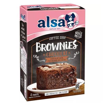 Alsa Préparation gâteau brownies, 305g
