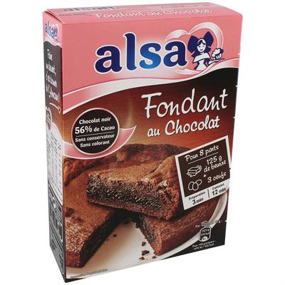 Alsa Fondant au chocolat, 320g