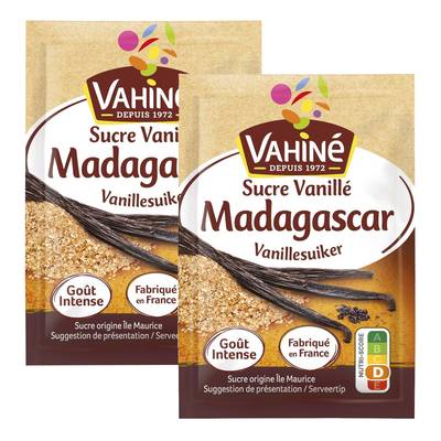 Vahine Sucre Vanillé Madagascar, Lot de 2x5 sachets