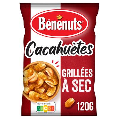 Benenuts Cacahuètes grillées à sec, 120g