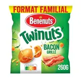 Benenuts Cacahuètes goût bacon Twinuts, 260g