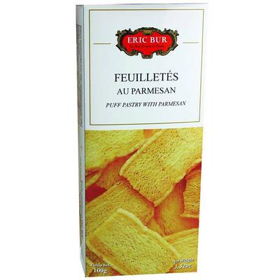 Eric Bur Feuilletés au parmesan, 100g