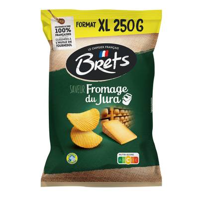 Bret's Chips Ondulées au Fromage du Jura, 250g
