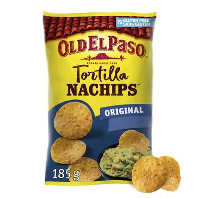 Old el Paso Chips Tortilla Crunchy nachips original, 185g