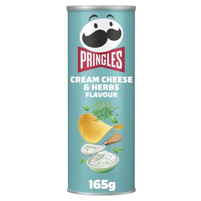 Pringles Chips Tuiles Cream Cheese & Herb, 165g
