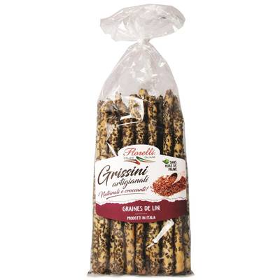 Florelli Gressins Traditionnels Graines de Lin - Grissini, 250g