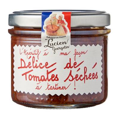 Lucien Georgelin Délice de Tomates Séchées à tartiner en bocal, 100g