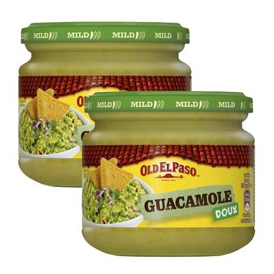 Old el Paso Sauce Guacamole doux - Sauce apéritive à dipper en bocal, Lot de 2x320g