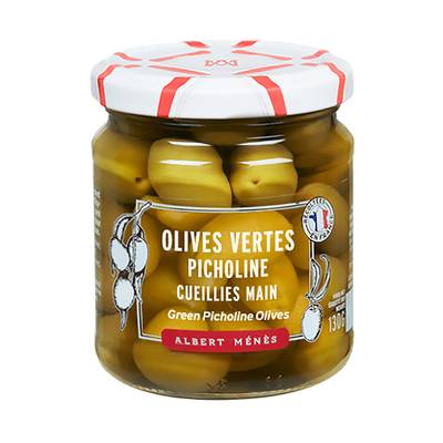 Albert Ménès Olives vertes picholine en bocal, 130g
