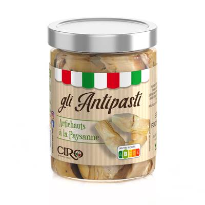 Ciro Artichauts à la paysanne marinés à l'huile de tournesol en bocal, 270g