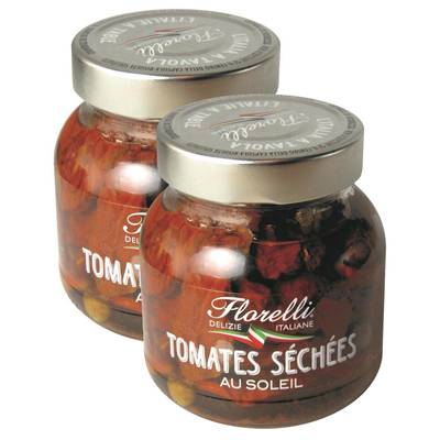 Florelli Tomates séchées au Soleil en bocal, Lot de 2x270g