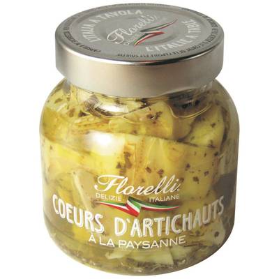 Florelli Coeurs d'artichauts à la paysanne en bocal, 170g