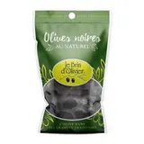 Le Brin d'Olivier Olives noires au naturel en sachet, 150g