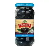 Tramier Olives noires à la Grecque -25% de sel en bocal, 220g