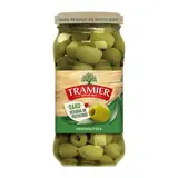 Tramier Olives Vertes Dénoyautées Zero Résidus de Pesticides en bocal, 260g