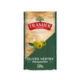 Tramier Olives vertes dénoyautées en sachet, 320g