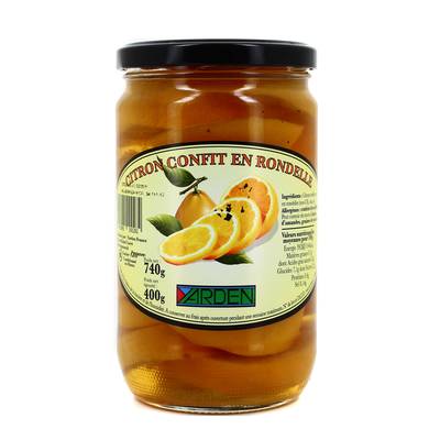 Yarden Citron confit en rondelle, 650g
