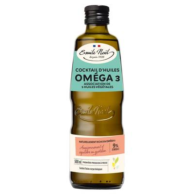 Emile Noël Huile vierge oméga 3, bio, 50cl