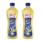Isio 4 - Lesieur Huile Combinée Stop Goutte - 4 graines  Colza, Tournesol, Oleisol, Lin, Lot de 2x67,5cl