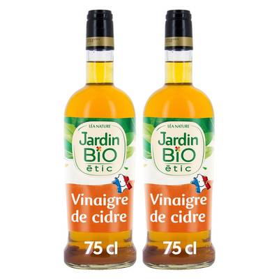 Jardin Bio Etic Vinaigre de Cidre Bio, Lot de 2x75cl