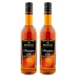 Maille Vinaigre de cidre adouci au jus de pomme en bouteille, Lot de 2x50cl