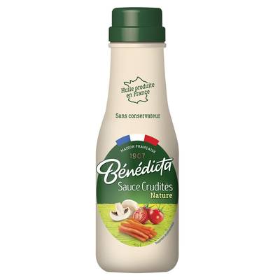 Bénédicta Sauce crudités nature en flacon souple, 290g
