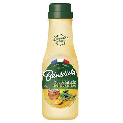 Bénédicta Sauce Salade Moutarde et Miel en flacon souple, 290g