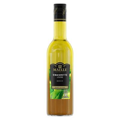 Maille Vinaigrette Basilic légère en bouteille, 36cl