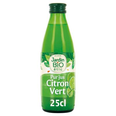Jardin Bio Etic Pur jus de citron vert bio, 25cl