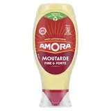 Amora Moutarde Fine et Forte en flacon souple squeeze Top Down, 460g