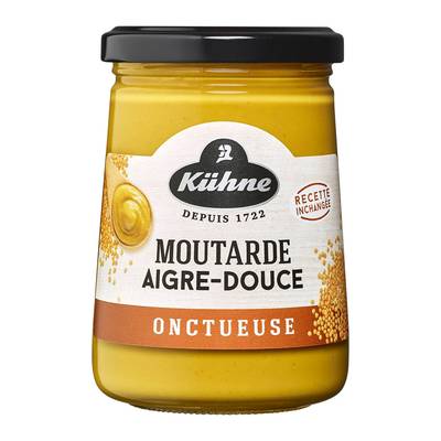 Kühne Moutarde aigre-douce en bocal, 270g