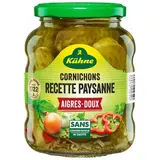 Kühne Cornichons aigre-doux recette paysanne, 185g