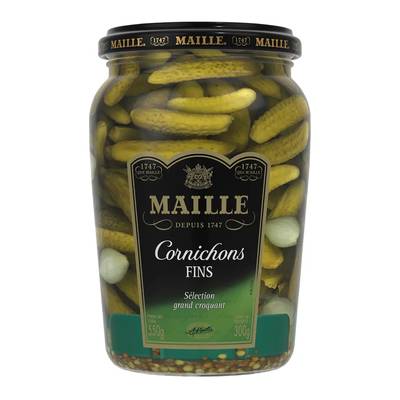 Maille Cornichons fins en bocal, 300g